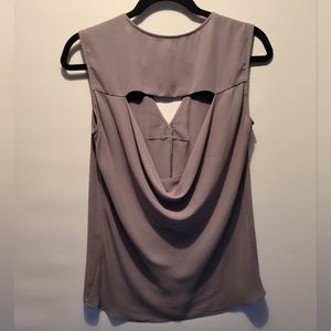 5/30$ BCBG Max Azria light grey sleeveless blouse top